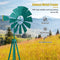 Costway Windmolen Metaal - Sierwindmolen 253 cm - Weerbestendig Groen