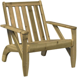 vidaXL - Tuinstoel - Adirondack - 75x77x77 - cm - geïmpregneerd - hout