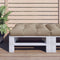 vidaXL - Palletkussen - 80x80x12 - cm - stof - taupe