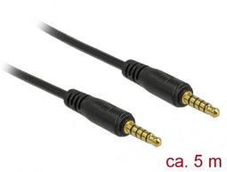 Delock 85699 - 3,5mm Jack 5-polig stereo audio kabel - Geschikt voor Sony DNC - Zwart