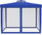 vidaXL - Prieel - met - dubbel - dak - 3x3x2,68 - m - stof - blauw