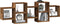 vidaXL - Wandschap - 129x18x42 - cm - bewerkt - hout - oud - houtkleurig