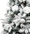 vidaXL - Kerstboom - met - LED - en - dennenappels - en - sneeuw - 225 - cm - PVC - en - PE