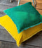 Dutch Decor BURTO - Sierkussen van gewassen katoen Lemon 45x45 cm - geel - Inclusief binnenkussen