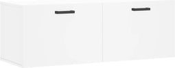 vidaXL - Wandkast - 100x36,5x35 - cm - bewerkt - hout - wit