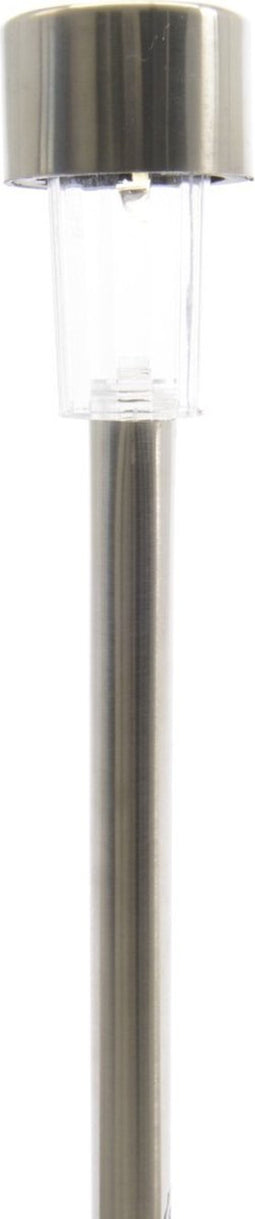 Lumineo - 5 stuks LED solar tuinverlichting roestvrijstaal