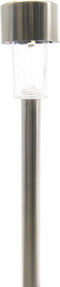 Lumineo - 5 stuks LED solar tuinverlichting roestvrijstaal