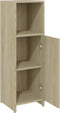 vidaXL - Badkamerkast - 30x30x95 - cm - bewerkt - hout - sonoma - eikenkleurig