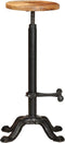 vidaXL - Barstoelen - 2 - st - massief - mangohout