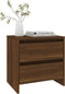 vidaXL - Nachtkastjes - 2 - st - 45x34,5x44,5 - cm - bewerkt - hout - bruin - eikenkleur