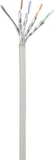 Renkforce RF-5047486 RJ45 Netwerkkabel, patchkabel CAT 6A S/FTP 5.00 m Grijs Vlambestendig 1 stuk(s)