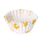 Bakplaat voor Muffins Algon Gele bloem Wegwerp 14 x 2,5 cm 75 Stuks