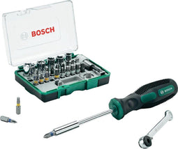 Bosch 2 607 017 331 - Ratelset 27-delig + gratis handschroevendraaier (1 set)