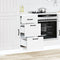 vidaXL - Keuken - onderkast - Lucca - bewerkt - hout - wit