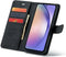 CaseMania Samsung Galaxy A35 - Bookcase hoesje - 2-in-1 Magnetisch Uitneembaar - Zwart