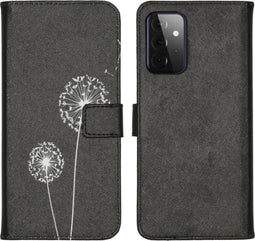 imoshion Hoesje Geschikt voor Samsung Galaxy A72 Hoesje Met Pasjeshouder - imoshion Design Softcase Bookcase - Meerkleurig / Dandelion