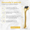 Nuvance Dermaroller - 540 Micro Naalden 0.5mm - Baardroller Haargroei - Goud