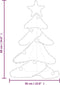 vidaXL - Kerstfiguur - boom - met - 144 - LED's - 88x56 - cm
