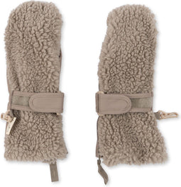 Konges Sløjd Teddy wanten - Silver Beige - Want - Kinderwanten - Maat 2-4 jaar