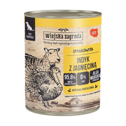 Natvoer WIEJSKA ZAGRODA Turkey with lamb Pauw 800 g