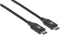 Manhattan 355247 - USB 2.0 type C-kabel - 2.00 m - Zwart