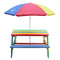 AXI Nick Picknicktafel met Parasol in Regenboog kleuren - Picknick tafel voor kinderen van FSC hout