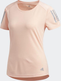 adidas OWN THE RUN TEE - Dames Sportshirt - Glow Pink - Maat XS (2020)