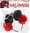 Halloween/horror verkleed diadeem/tiara/bloemenkrans - zombie/heks/day of the dead - dames/meisjes