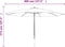 vidaXL - Parasol - met - houten - paal - 400x273 - cm - taupe