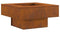 vidaXL - Vuurkorf - - - Vierkant - 60x60x30 - cm - - - Weervast - Staal