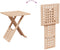vidaXL - Opvouwbare - Salontafel - 33x33x40,5 - cm - Massief - Hout - Walnoot