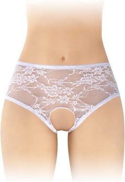Fashion Secret Amanda - Erotische Slip met Open Kruis - Wit - One Size