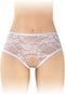 Fashion Secret Amanda - Erotische Slip met Open Kruis - Wit - One Size
