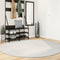 vidaXL - Vloerkleed - IZA - laagpolig - Scandinavisch - Ø - 200 - cm - crèmekleurig