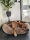 Happysnoots Donut Hondenmand L - Afneembare hoes - 100% Wasbaar - Bruin