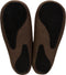 Vilten herenslof Sloping back brown Colour:Bruin/ Mosgroen Size:45