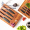 Shinrai Japan - Messenset - 6 delig - Hammered RVS - Luxe Geschenkdoos