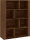 vidaXL - Dressoir - 80x30x106 - cm - bewerkt - hout - bruin - eikenkleur