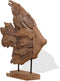 vidaXL Vissenbeeld 40x12x57 cm teakhout