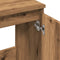 vidaXL - Wastafelkast - 58x33x60 - cm - bewerkt - hout - artisanaal - eikenkleur
