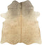 vidaXL - Vloerkleed - 180x220 - cm - echte - koeienhuid - beige