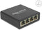 Delock 62966 - USB 5 Gbps Gigabit LAN Adapter - 4 poorten tot 1000 Mbps - Zwart