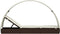 vidaXL - Ligbed - met - rond - dak - 211x57x140 - cm - poly - rattan - bruin
