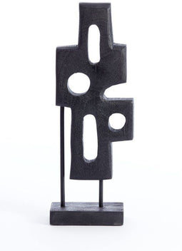 Light & Living SALIO - Ornament op voet 19x9,5x45 cm - Zwart