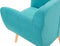 MELBY - Chesterfield fauteuil - Blauw - Polyester