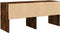 vidaXL - Schoenenrek - stapelbaar - 89,5x30x40 - cm - gerookt - eikenkleurig