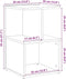 vidaXL - Nachtkastjes - 2 - st - 35x35x55 - cm - bewerkt - hout - oud - houtkleurig