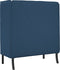 vidaXL - Hoge - Rug - Bank - Blauw - 109x56x121 - cm - Stof