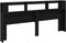 vidaXL - LED - Hoofdbord - Zwart - Eiken - Massief - Eikenhout - 220 - cm - Duurzaam