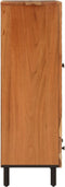 vidaXL - Hoge - kast - 60x33x100 - cm - massief - acaciahout